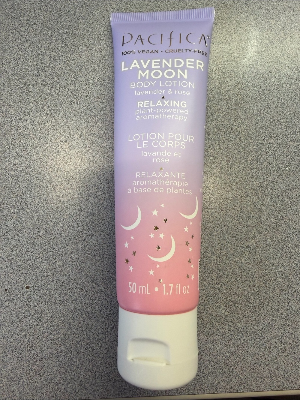 Pacifica Lavender Moon Body Lotion — Pink & Purple Tube